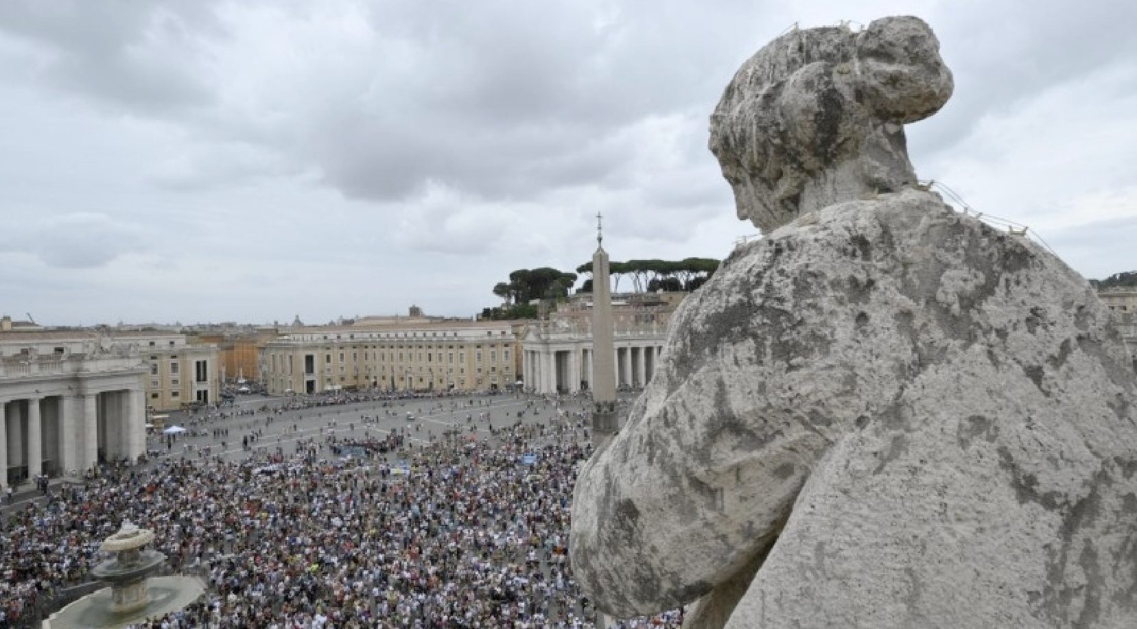 20 mil personas acompañaron al Papa Francisco en la alocución dominical y en el rezo de la oración mariana del Ángelus