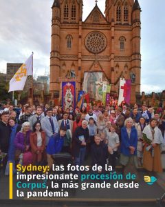 Sydney: las fotos de la impresionante procesión de Corpus, la más grande desde la pandemia