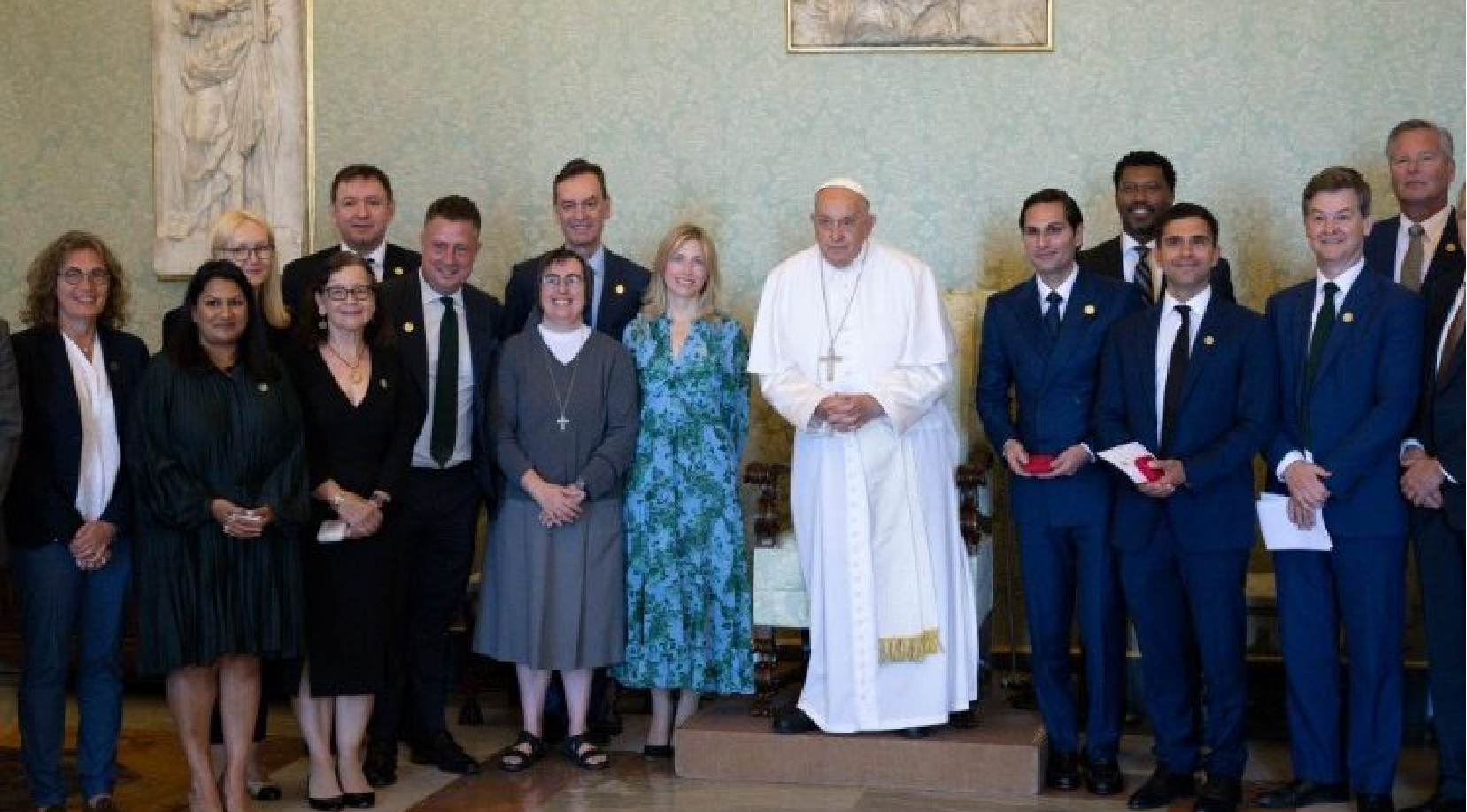 el Papa Francisco recibió en audiencia a un grupo de administradores delegados de grandes empresas y bancos