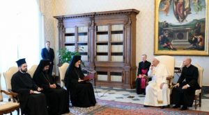 la mañana del viernes 28 de junio el Papa Francisco recibió en audiencia a una delegación del Patriarcado Ecuménico de Constantinopla