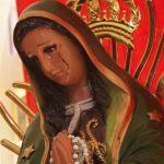 supuesto caso de una imagen de la Virgen de Guadalupe que llora sangre
