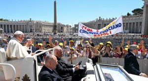 Tras el recorrido en el papamóvil el Papa Francisco pronunció la segunda catequesis sobre el tema general