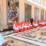 el Papa Francisco presidió, en la Sala del Consistorio del Palacio Apostólico Vaticano, la celebración de la Tercera Hora del Breviario y el Consistorio Ordinario Público para la Canonización de los Beatos