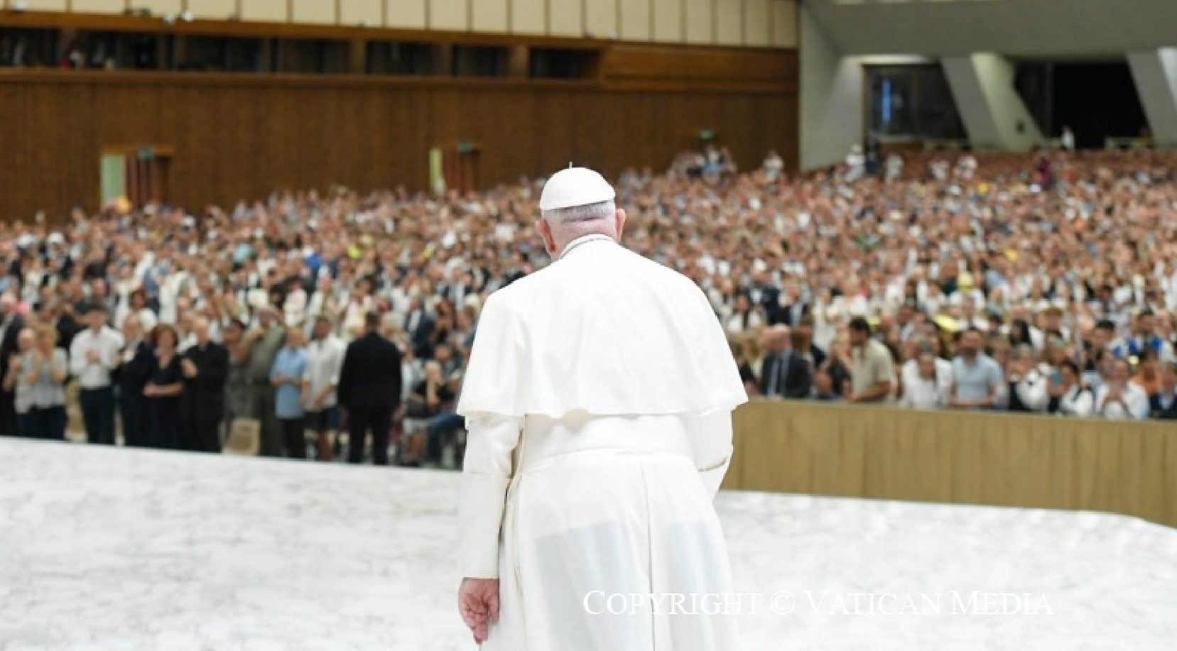 el Papa Francisco retomó las audiencias generales que había suspendido durante el mes de julio por razón de su periodo de descanso anua