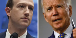 Mark Zuckerberg y Joe Biden