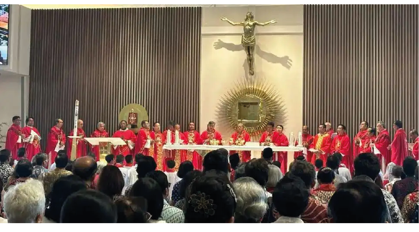 Durante la celebración, el cardenal recordó el tema de la reciente visita del Papa Francisco: fe, fraternidad y compasión