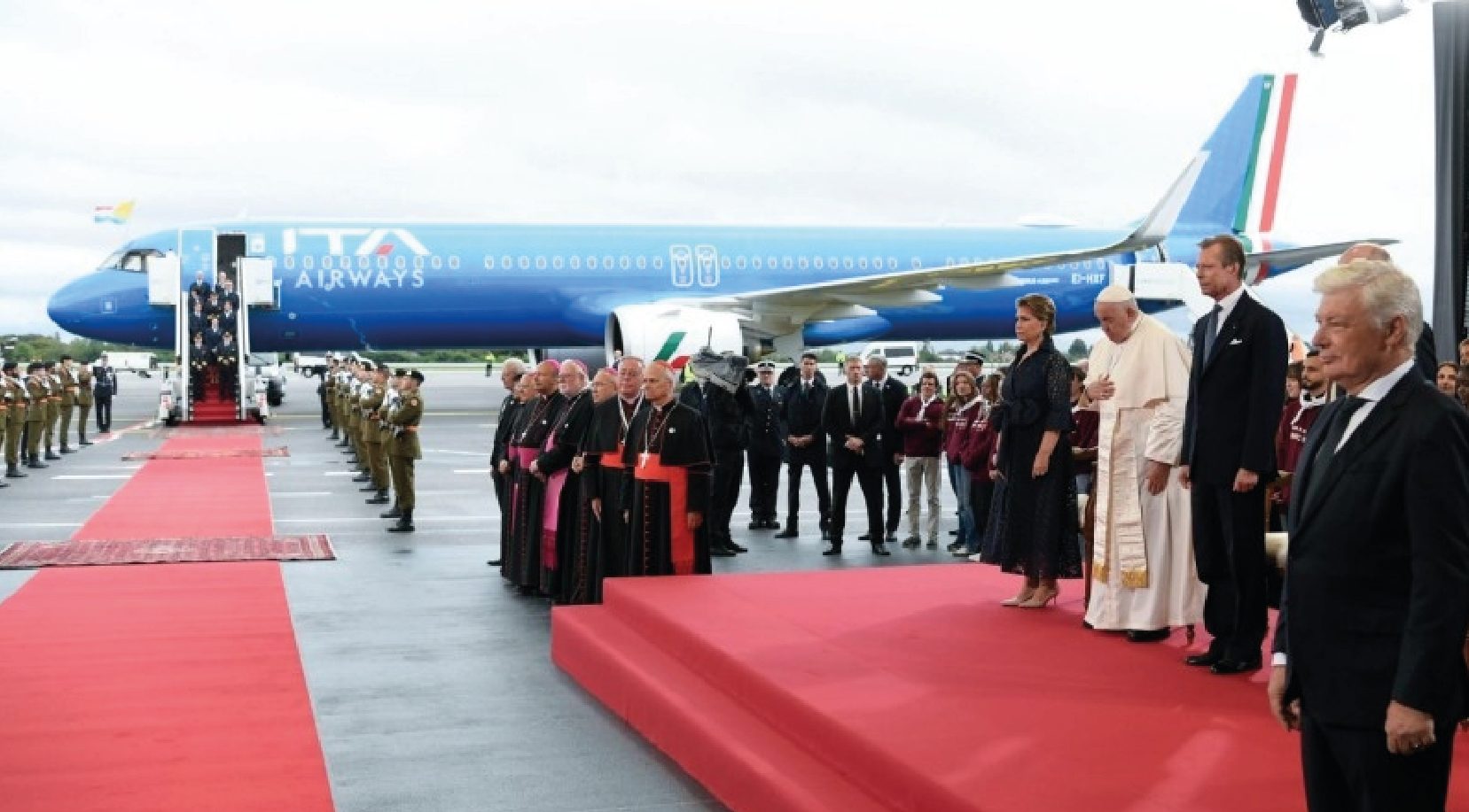 Francisco fue recibido con todos los honores.