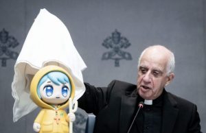 el Vaticano presentó a “Luce”, la mascota del Jubileo diseñada por el artista italiano Simone Legno