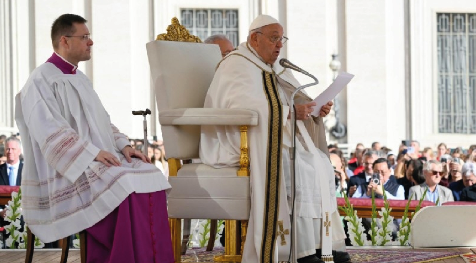 el Papa Francisco anunció una Jornada de oración y ayuno por la paz mundial el 7 de octubre, primer aniversario de ataque terrorista perpetrado por Hamás en Israel