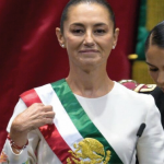 la nueva presidente de México tomó posesión de su puesto como mandatario del país