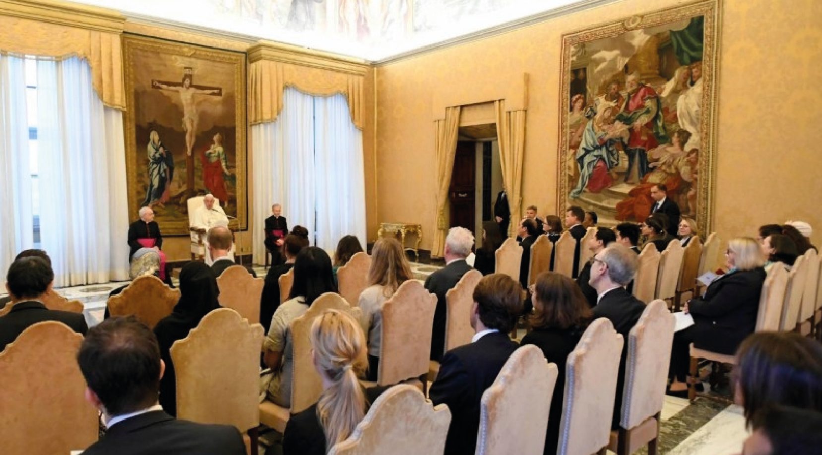 Papa Francisco recibió en audiencia en la Sala del Consistorio de la Santa Sede a una Delegación de ministros participantes en el G7 Inclusión y Discapacidad