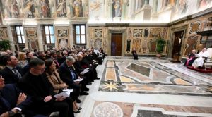 el Papa Francisco recibió en audiencia a los participantes en la Conferencia “Bibliotecas en diálogo”