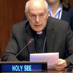 Mons. Gabriele Caccia, observador permanente de la Santa Sede ante las Naciones Unidas