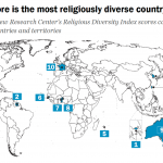 ¿Cuáles son los países con mayor diversidad religiosa? Este es el mapa publicado en importante estudio