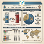 Estos son los 10 países que más dinero aportar a la misión del Papa (y las cantidades aportadas) Estos son los 10 países que más dinero aportar a la misión del Papa (y las cantidades aportadas)